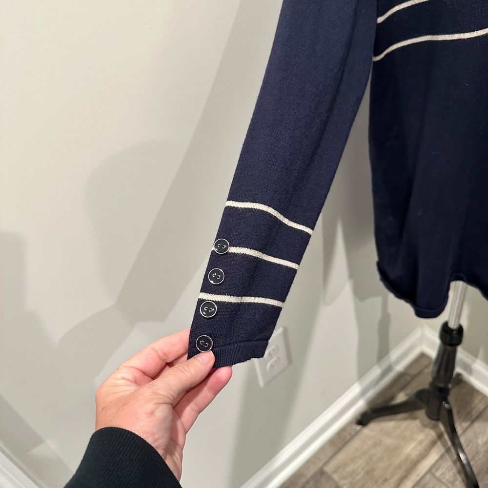 Lety & Me Split Back Button Detail Sweater - image 6